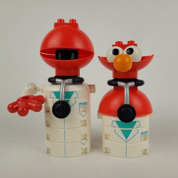 Vintage K'nex (Knex) Sesame Street Lot Dr. Elmo & Ernie Set Doctor Stethoscope - Picture 1 of 4